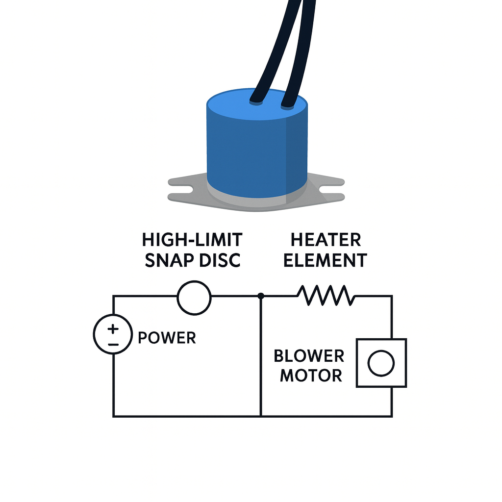 locomotive cabin heater switch