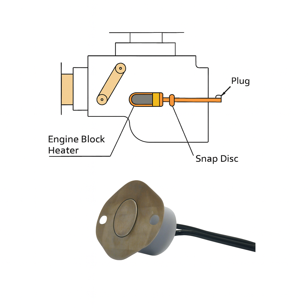 engine block heater thermostat switch
