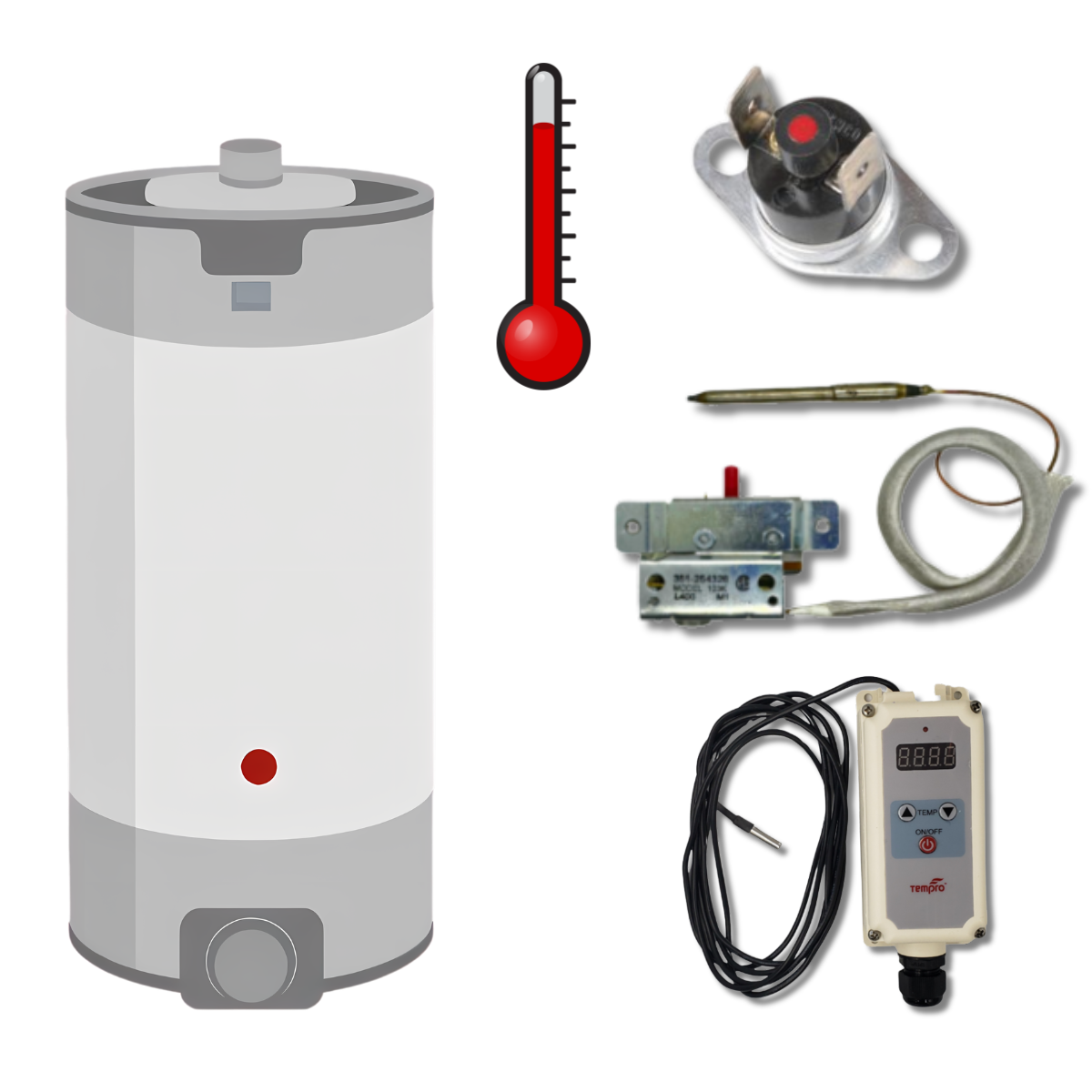 Water heater temperature controls