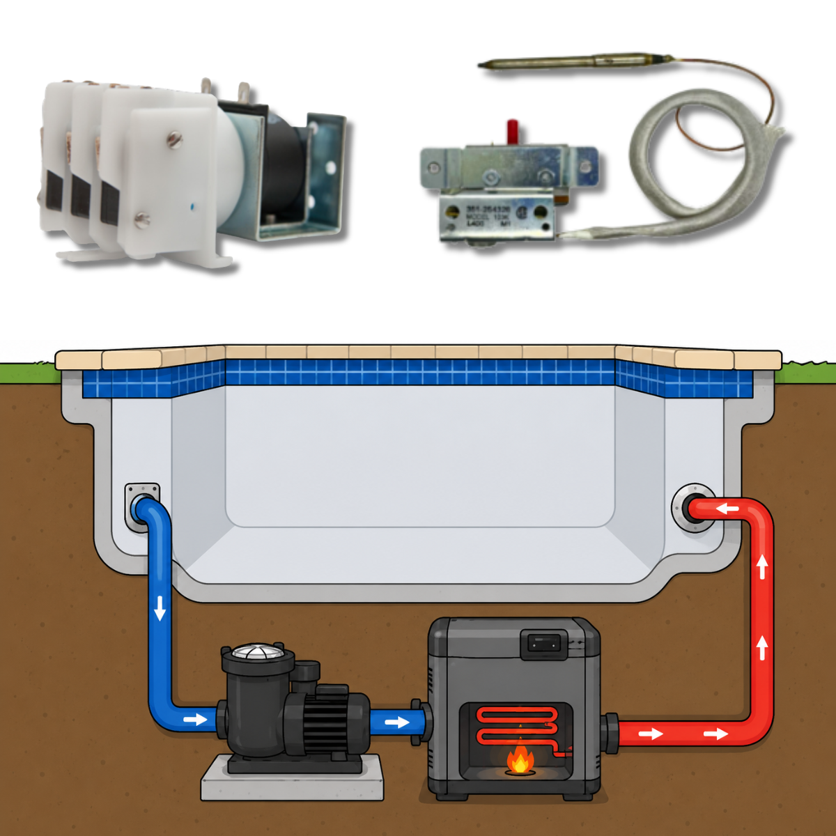 Pool and Spa Temperature Controls
